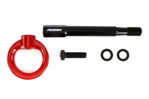 Scion FRS Tow Hook Kit - Rear - Perrin Performance - Red - `13-`20